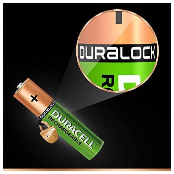 Piles Rechargeables DURACELL DURDLLR03P4B HR03 AAA 800 mAh (4 pcs)