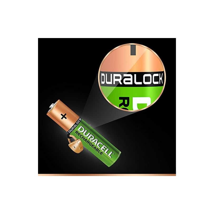 Piles Rechargeables DURACELL DURDLLR03P4B HR03 AAA 800 mAh (4 pcs)