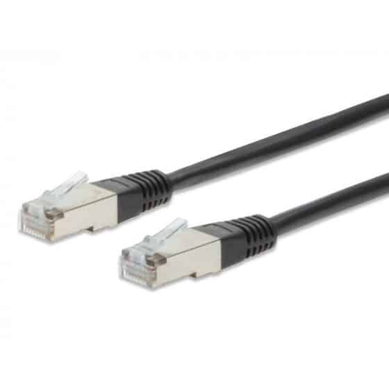 Câble réseau Digitus Cable CAT 5e F-UTP DK-1521-005/BL (0.5/Noir)