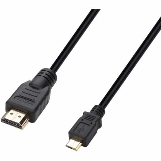 Câble MHL Micro USB B vers HDMI DELOCK 83244 2 m Noir