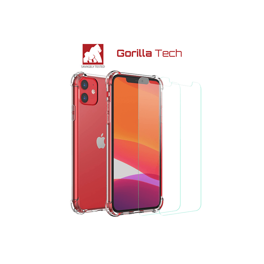 Pack Coque Gorilla Tech shockproof avec verre trempé premium pour Xiaomi MI 10 Lite