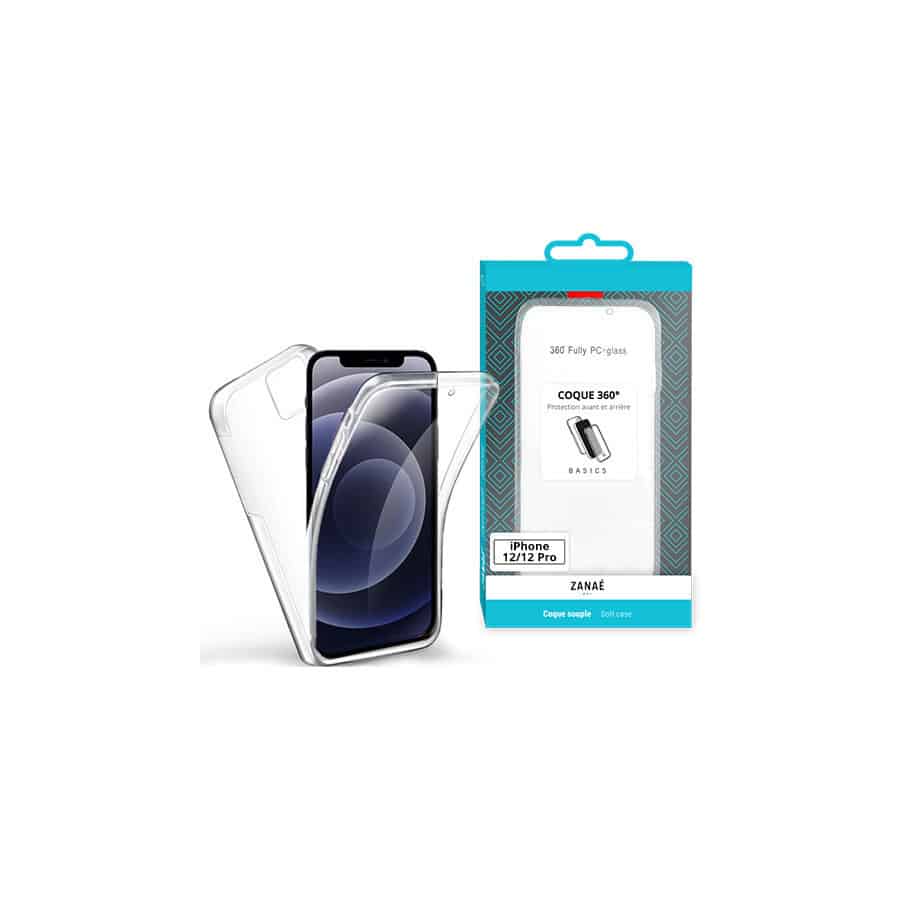 New TPU 360 pour iPhone 12 / iPhone 12 Pro,Transparent New TPU 360 pour iPhone 12 / iPhone 12 Pro,Transparent