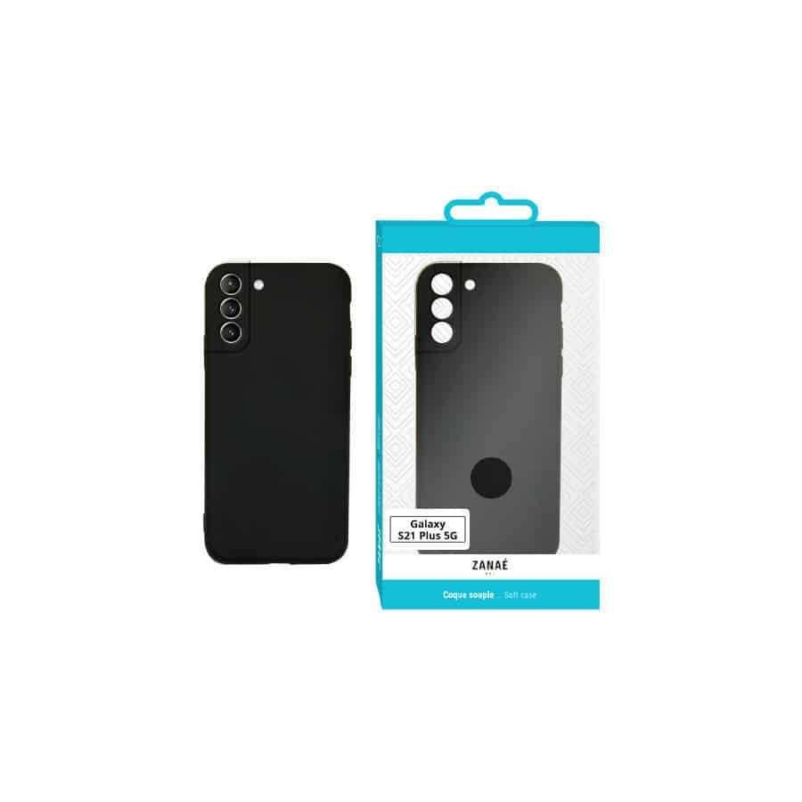 Coque Zanae Color pour Samsung Galaxy S21 Plus 5G, Noir Coque Zanae Color pour Samsung Galaxy S21 Plus 5G, Noir