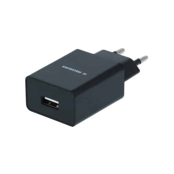 Chargeur 1 port USB Swissten 1A Noir