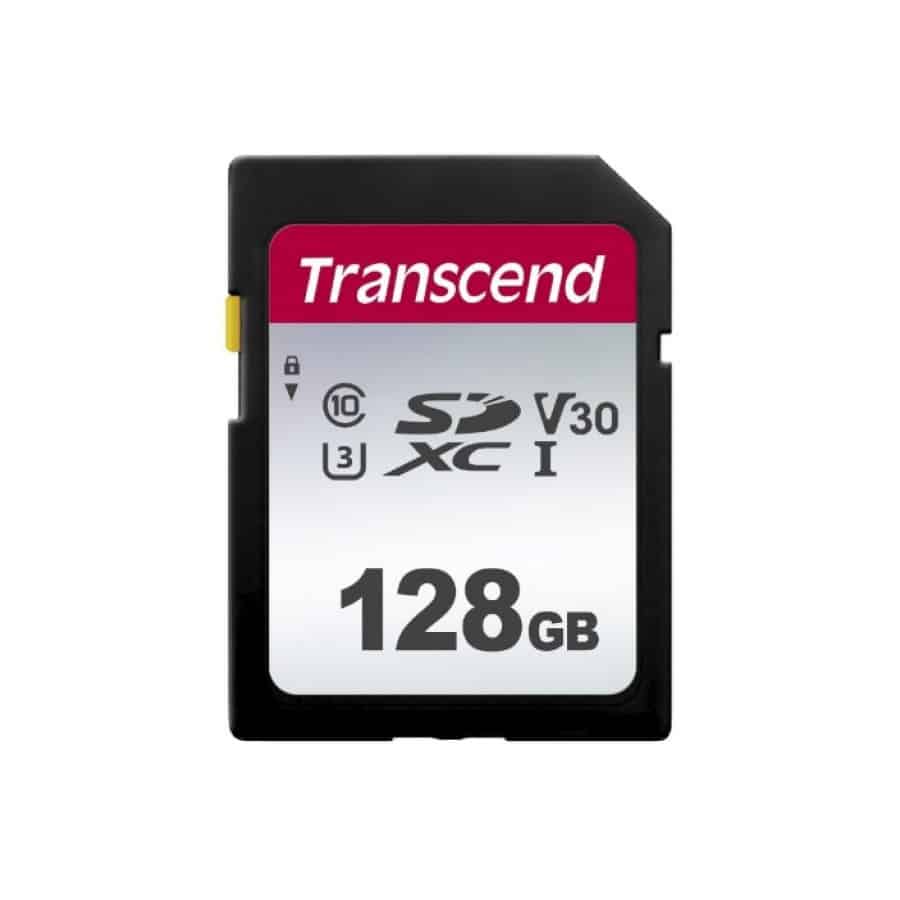 Transcend SD Card 128GB SDXC SDC300S 95/45 MB/s TS128GSDC300S Transcend SD Card 128GB SDXC SDC300S 95/45 MB/s TS128GSDC300S