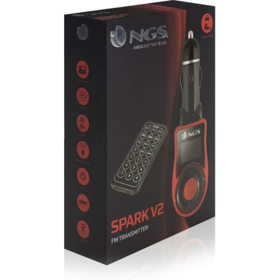 Lecteur MP3 et émetteur FM Bluetooth pour voiture NGS SPARK Noir