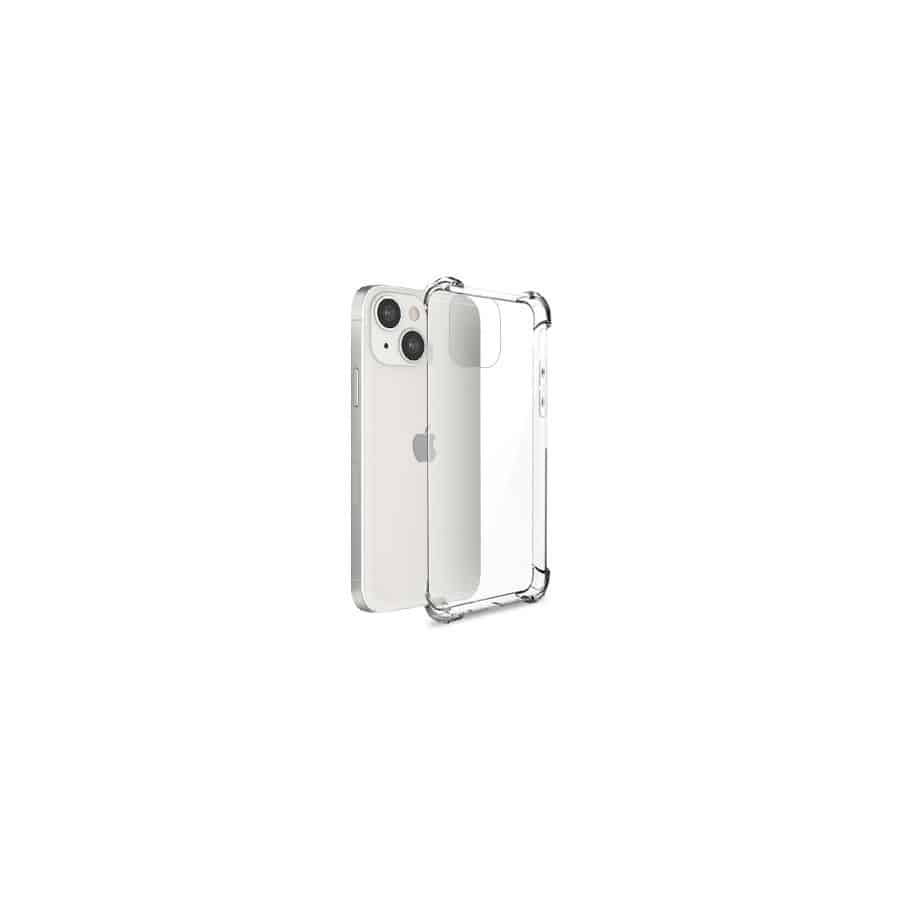 Coque Silicone transparent avec coins renforcés pour iPhone 13 Transparent