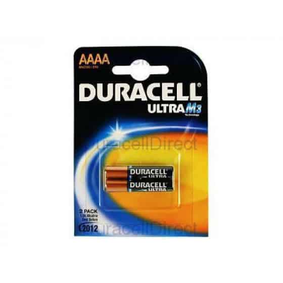 Pack de 2 piles Duracell Alcaline 1.5V AAAA