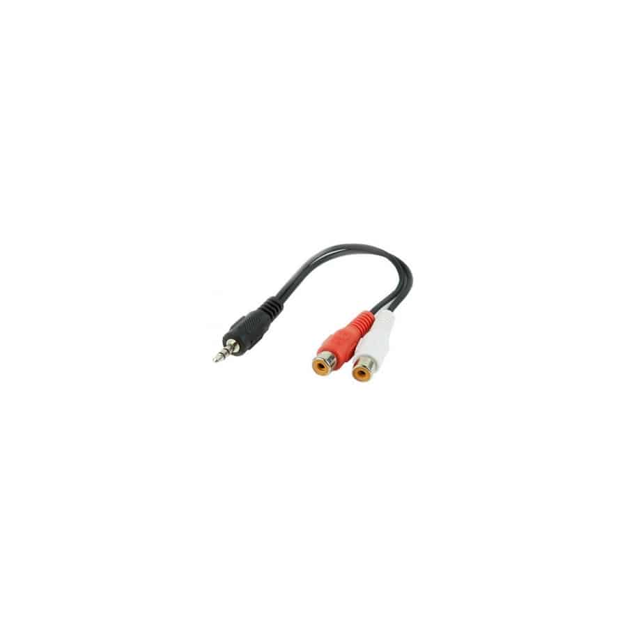 iggual Cable Audio Stéréo 3.5mm 2 x RCA(H) 0.2 M