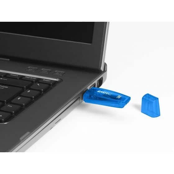 Clé USB 32GB EMTEC C410 (Bleu)