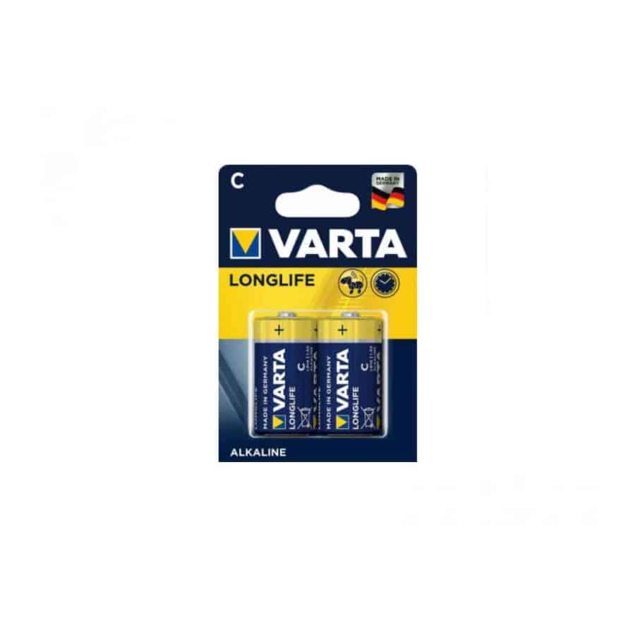 Pack de 2 piles Varta LongLife Alcaline LR14 1.5V Baby C