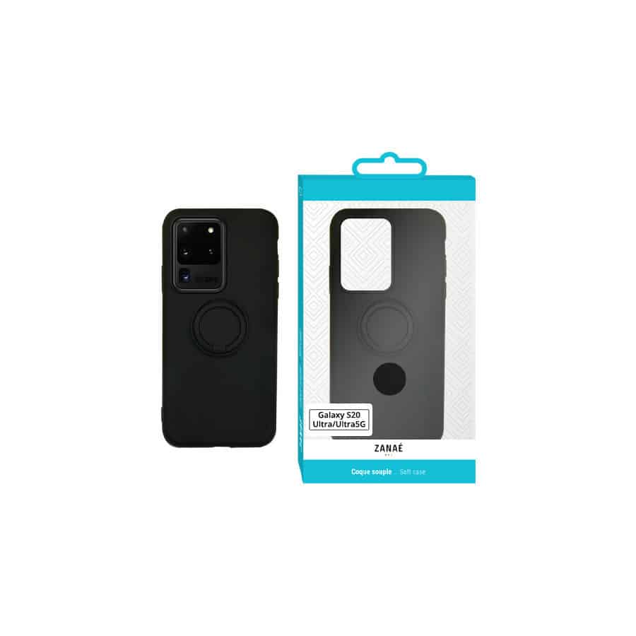 Coque Zanae Color Magnet Ring pourGalaxy S20 Ultra / S20 Ultra 5G,  Noir