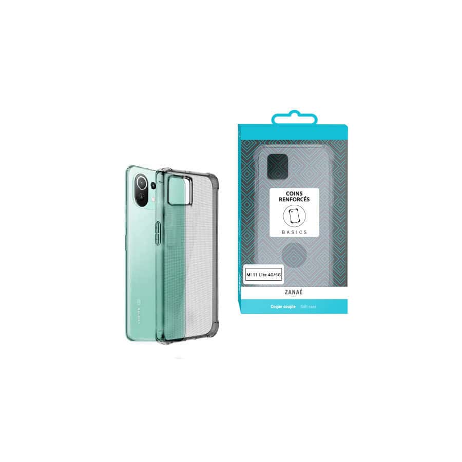 Coque Silicone transparent avec coins renforces pour Xiaomi Mi 11 Lite / Mi 11 Lite 5G / 11 Lite 5G NE, Transparent Coque Silicone transparent avec coins renforces pour Xiaomi Mi 11 Lite / Mi 11 Lite 5G / 11 Lite 5G NE, Transparent