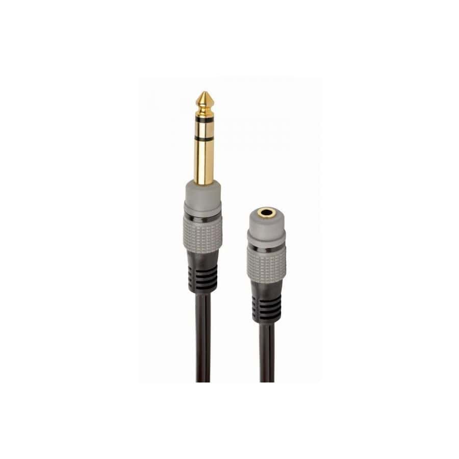 Adaptateur audio CableXpert 6,35 mm vers 3,5 mm A-63M35F-0,2M