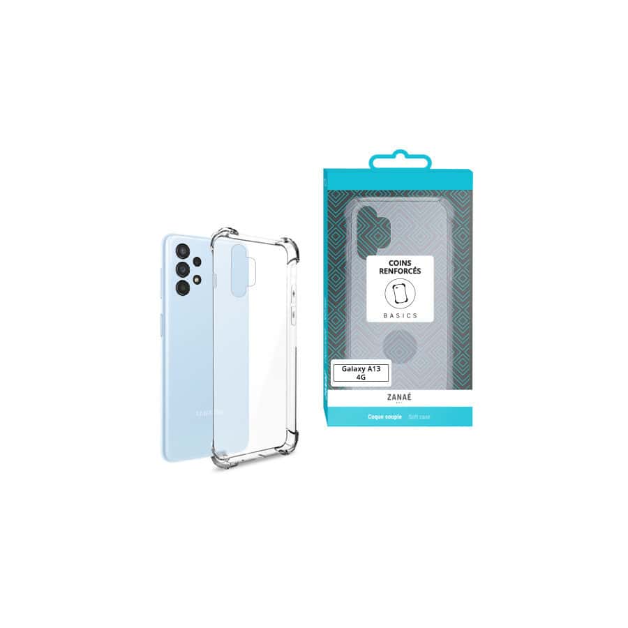 Coque Silicone transparent avec coins renforces pour Samsung Galaxy A13 4G / A13 (A137), Transparent Coque Silicone transparent avec coins renforces pour Samsung Galaxy A13 4G / A13 (A137), Transparent