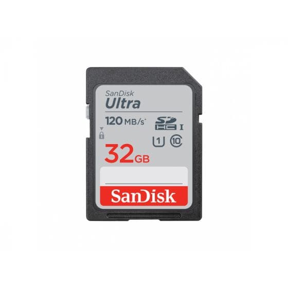 SanDisk carte mémoire SDHC Ultra 32GB 120MB/s