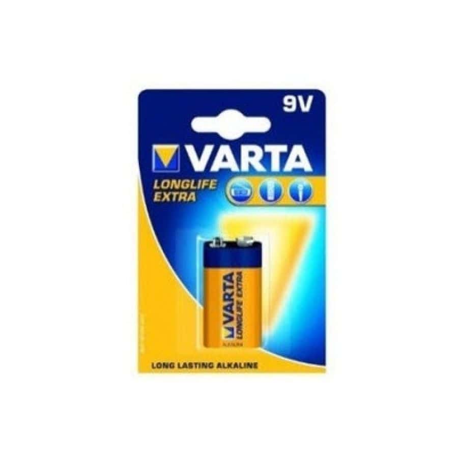 Pile Alcaline Varta 6LR61 9V Longlife Bleu