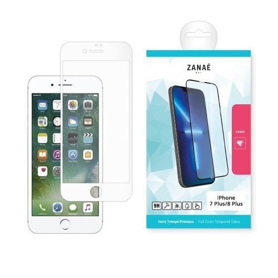 Verre Trempé Bord À Bord 2.5D Blanc Pour Apple IPhone 7