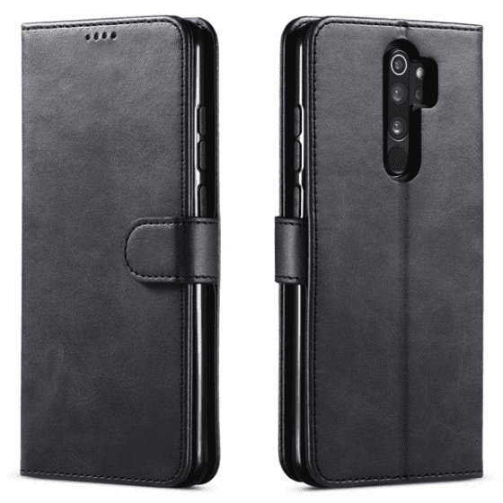 Etui portefeuille noir interieur gel pour Samsung Galaxy A42 5G