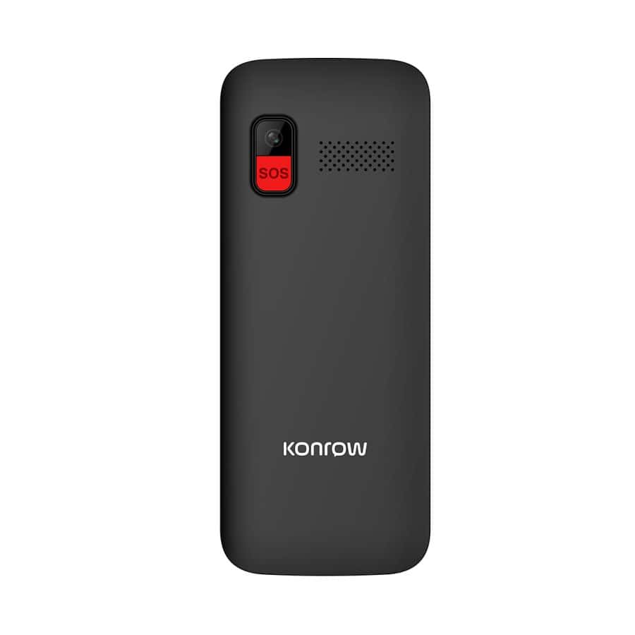 Konrow Senior 280 (Écran 2.8'' - Double Sim - Avec Station de charge) Noir