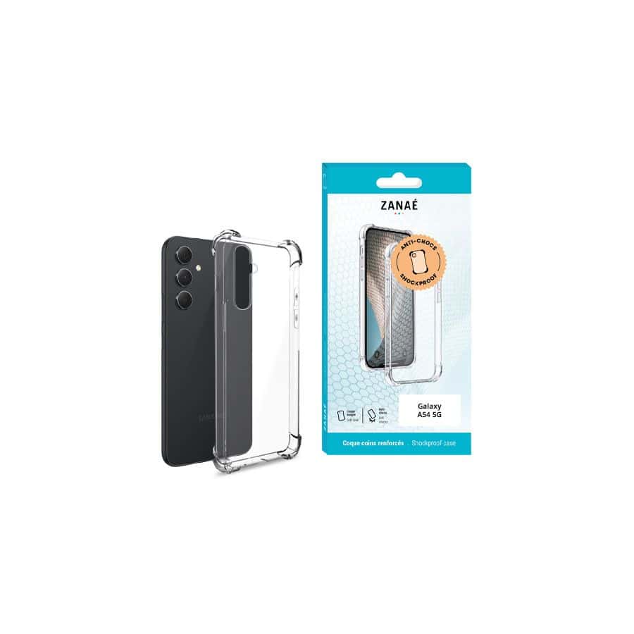 Coque Silicone transparent avec coins renforces pour Galaxy A14 4G / 5G, Transparent