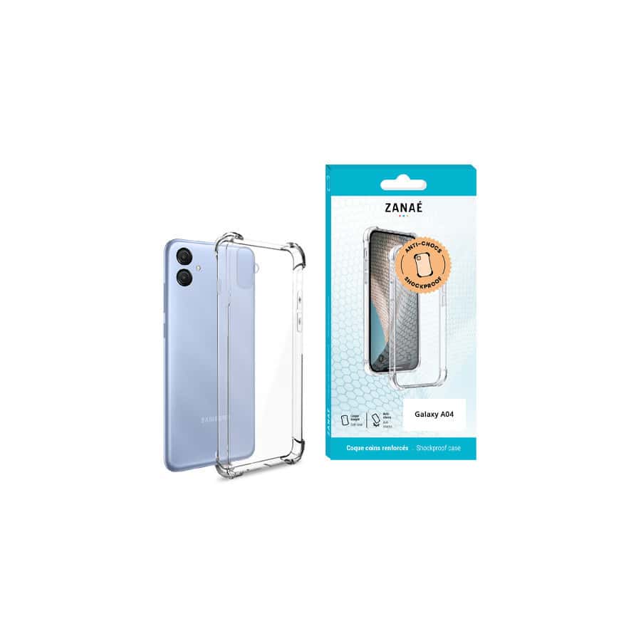 Coque Silicone transparent avec coins renforces pour Galaxy A04, Transparent Coque Silicone transparent avec coins renforces pour Galaxy A04, Transparent