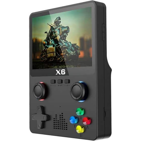 Mini Console Rétro de Jeux Vidéo Portable X6 Double Joystick (Avec 9000 Jeux Intégrés)