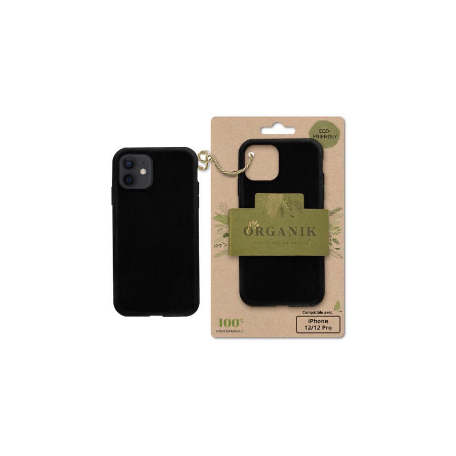 Coque Organik pour iPhone 12 / 12 Pro, Noir
