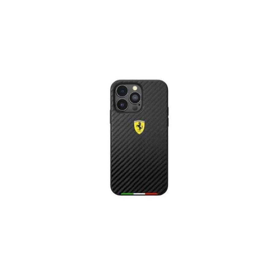 Coque Ferrari effet Carbone pour iPhone 13, Noir Coque Ferrari effet Carbone pour iPhone 13, Noir