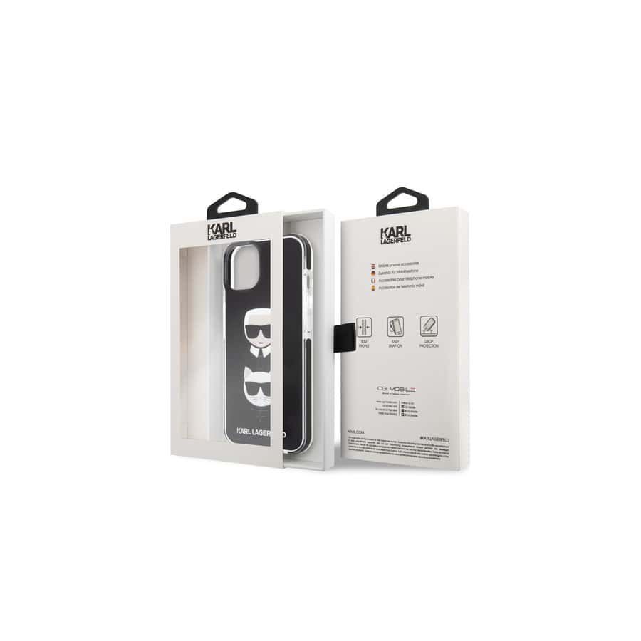 Coque avec motif Karl & Choupette pour iPhone 13, Noir Coque avec motif Karl & Choupette pour iPhone 13, Noir