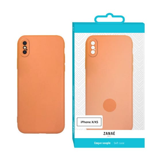 Coque Zanae Color pour iPhone X / XS, Orange