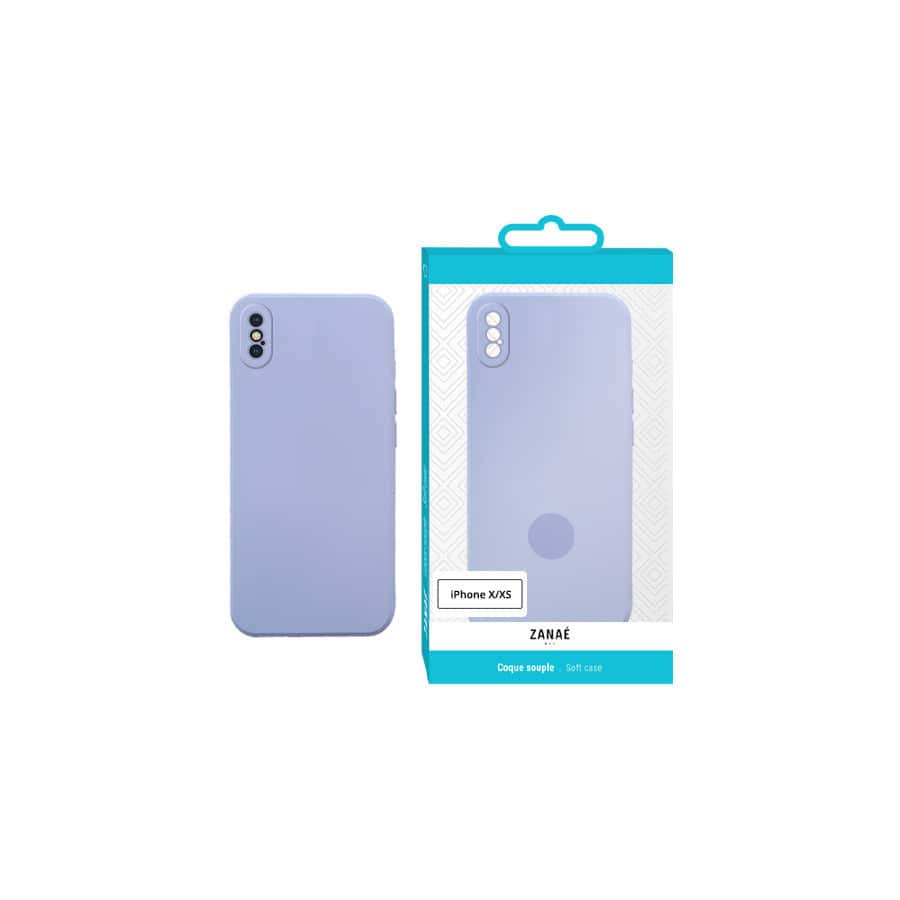 Coque Zanae Color pour iPhone X / XS, Lilas Coque Zanae Color pour iPhone X / XS, Lilas