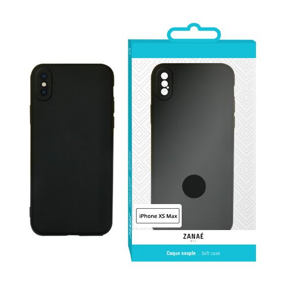 Coque Silicone Liquide Noir Pour Apple IPhone XS Max