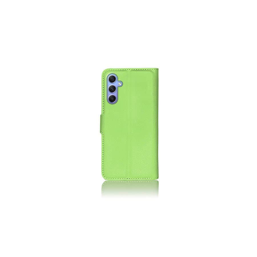 Etui Portefeuille Zanae pour Galaxy A34 5G, Vert