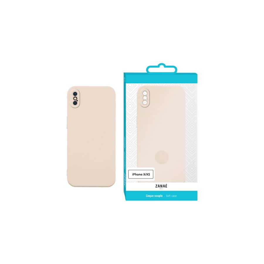 Coque Zanae Color pour iPhone X / XS, Beige Coque Zanae Color pour iPhone X / XS, Beige