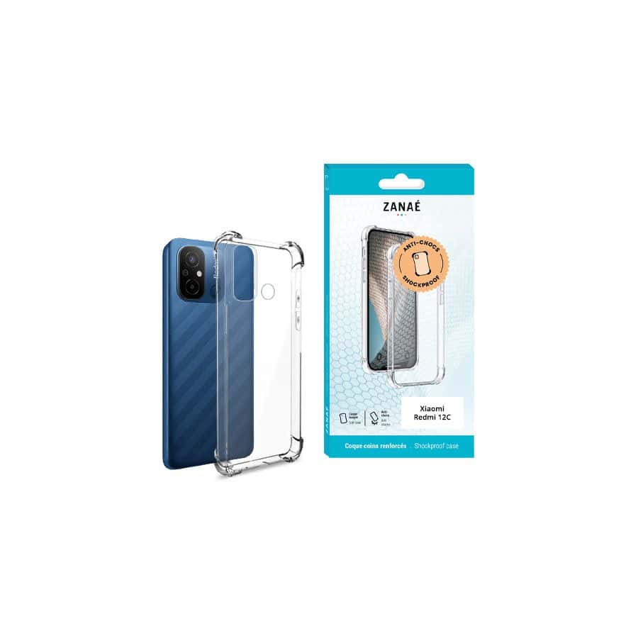 Coque Silicone transparent avec coins renforces pour Xiaomi 12C Transparent Coque Silicone transparent avec coins renforces pour Xiaomi 12C Transparent