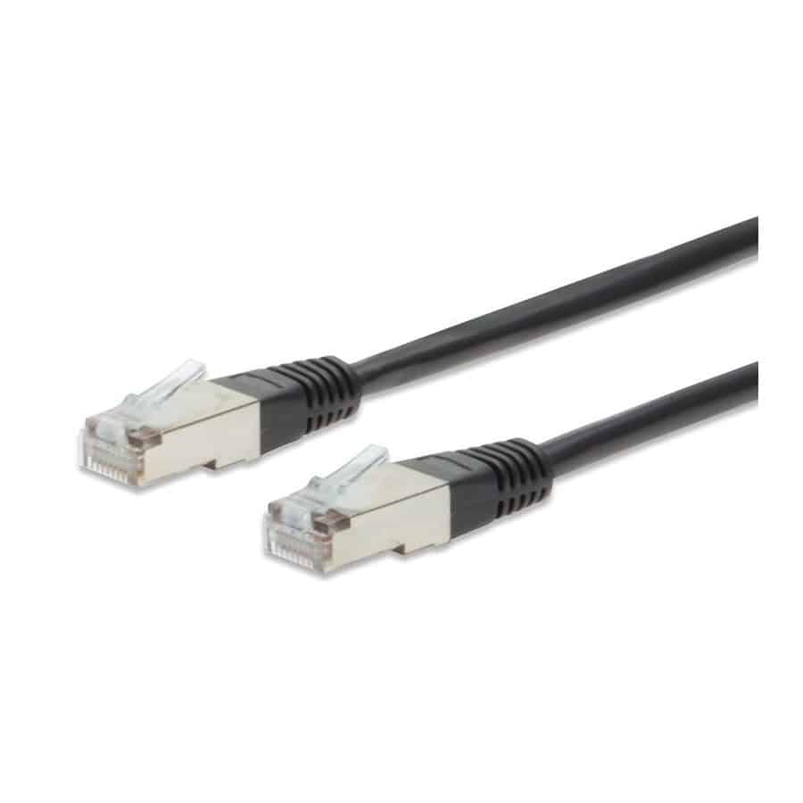 Câble réseau Digitus Cable CAT 5e F-UTP DK-1521-005/BL (0.5/Noir)