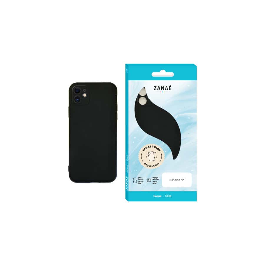 Coque Zanae Color pour iPhone 11, Noir Coque Zanae Color pour iPhone 11, Noir