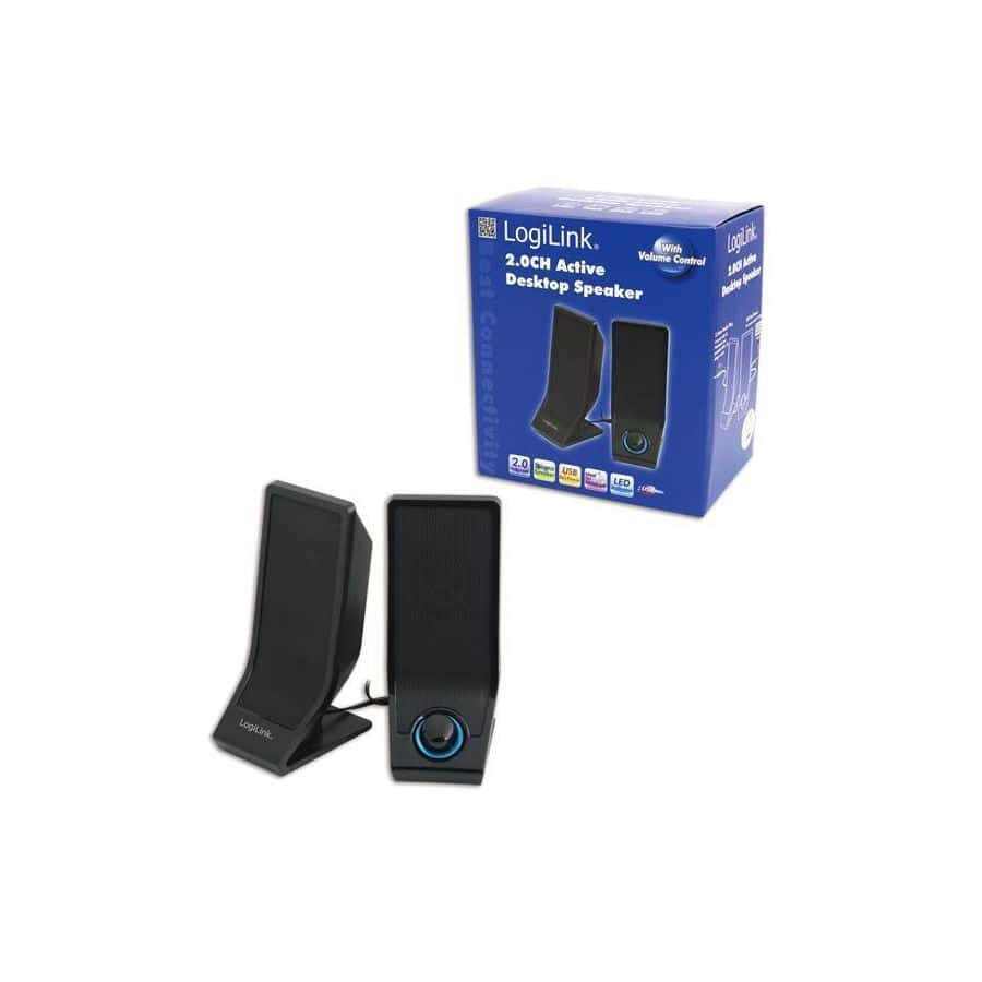 Haut-parleur actif LogiLink USB 2.0 noir (SP0027)