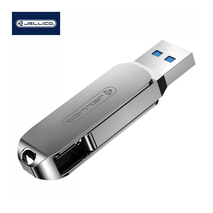Clé USB 2 en 1 Type C / USB A JELLICO T07 64Go