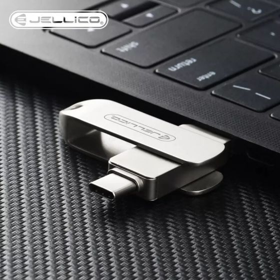 Clé USB 2 en 1 Type C / USB A JELLICO T07 64Go Clé USB 2 en 1 Type C / USB A JELLICO T07 64Go