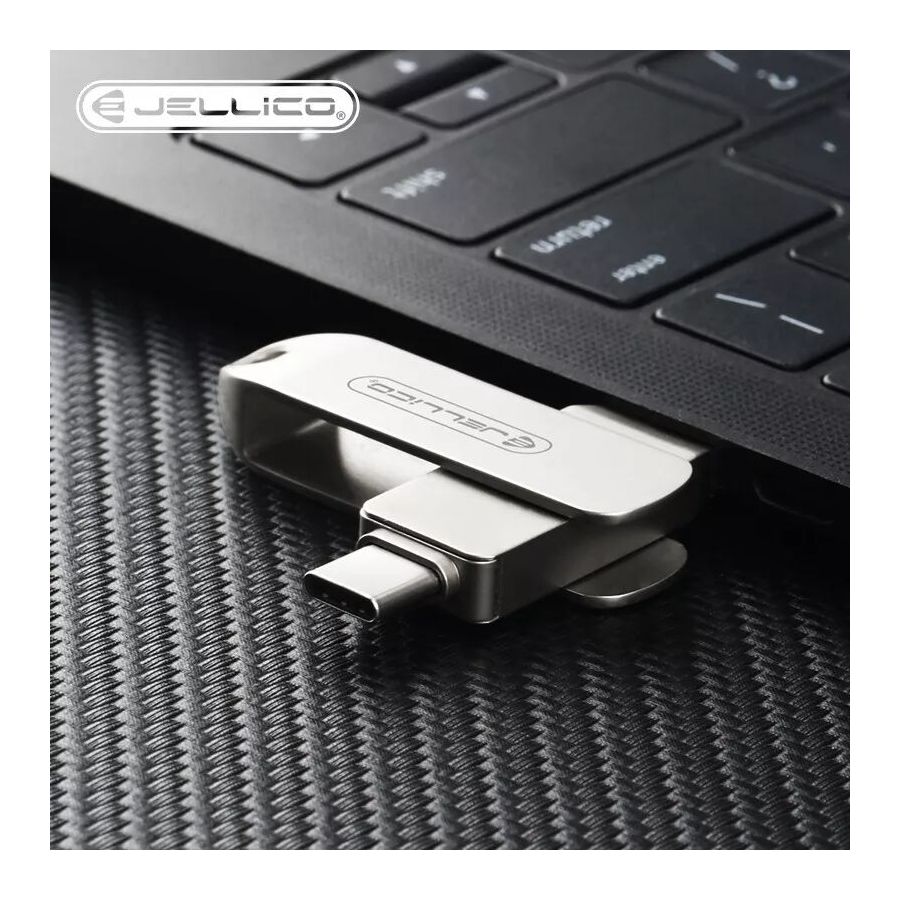 Clé USB 2 en 1 Type C / USB A JELLICO T07 64Go