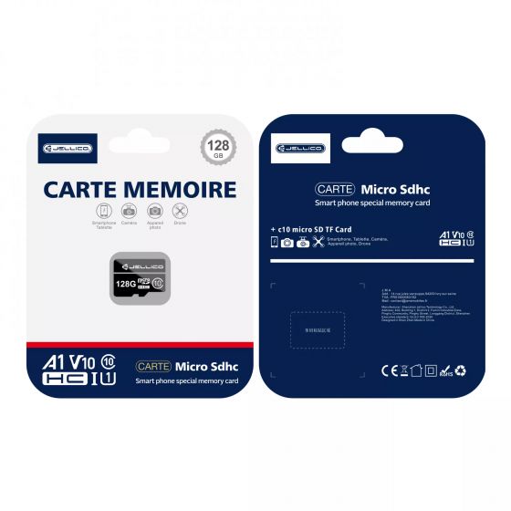 Carte mémoire Micro SD 128Go JELLICO Class 10