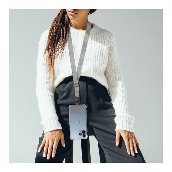 Bandoulière en nylon, Gris