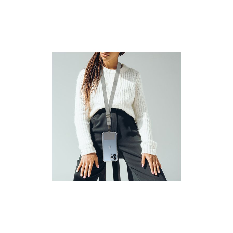 Bandoulière en nylon, Gris