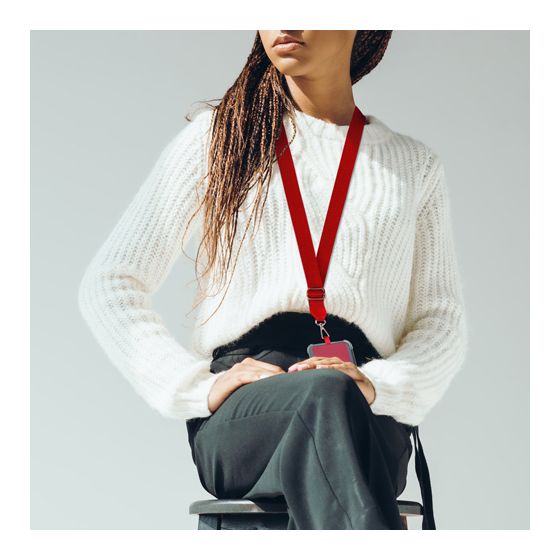 Bandoulière en nylon, Rouge