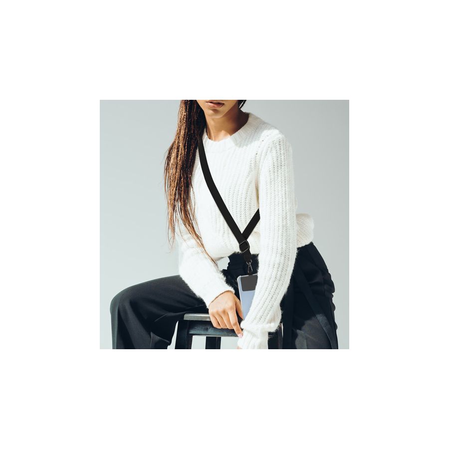 Bandoulière en nylon, Noir