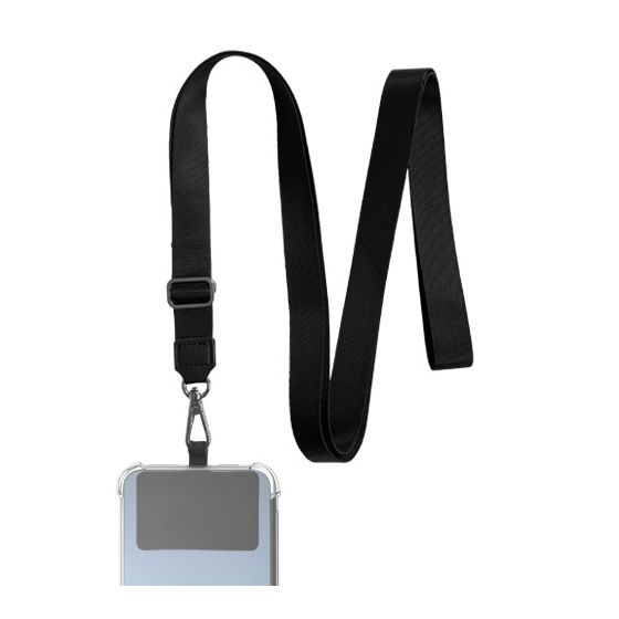 Bandoulière en nylon, Noir