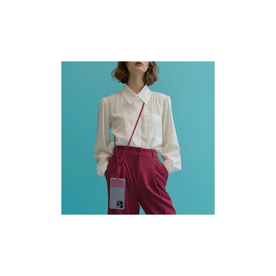 Cordon universel Color Block, Prune