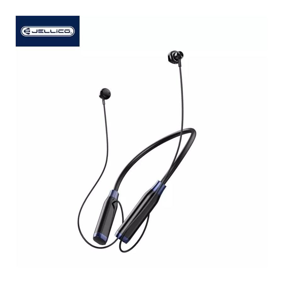 Écouteurs sans fil bluetooth tour de cou intra-auriculaire le sport JELLICO ST-14 (Boite/blister) noir
